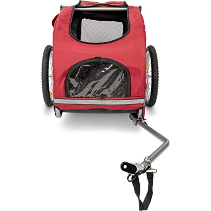 PetSafe Happy Ride Aluminium Fahrradanhänger für Hunde, Anhänger für Hunde, Leichter Aluminiumrahmen, Einfache Montage, Inklusive Netzfenster und Reflektoren, Mittelgroße Hunde, 11,4 kg – Bild 4