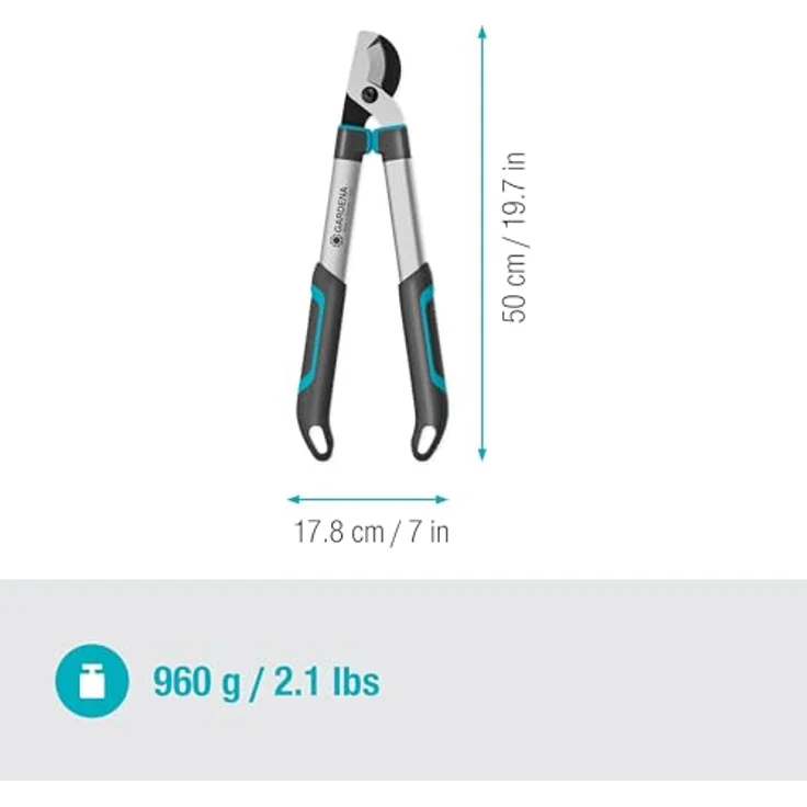 Gardena Astschere EasyCut S, Bypass-Schneidprinzip, für frisches Holz, 45 mm Schneiddurchmesser – Bild 3