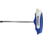 PROMAT Stiftschlüssel m. Quergr. SW 5mm, 350mm Klinge aus verchromtem S2-Stahl mit 2-Komponenten-Griff