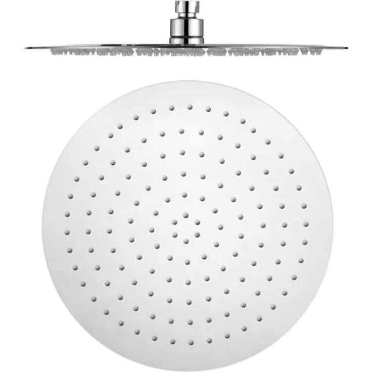 VALAZ Jucar-Serie Unterputz Duscharmatur, verchromt, Duschsystem mit Regendusche und 2-Wege-Einhebeldusche, Edelstahl, Kopfbrause 20cm, schnelle Deckenmontage, modern und elegant – Bild 2