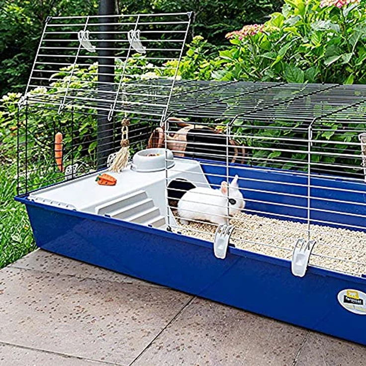 Ferplast Kaninchenkäfig käfig für Hasen, Nagerkäfig, Meerschweinchen- Kaninchenstall mit Zubehör, 118 x 59 x h 50 cm. – Bild 4