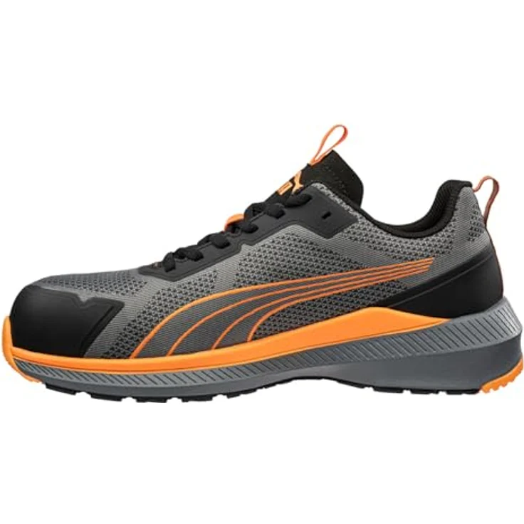 Puma Sicherheitsschuh Slide grey/orange low S1PS ESD FO HRO SR, grau, Größe 48, Fiberglaskappe, atmungsaktives Obermaterial, rutschfeste Laufsohle – Bild 2