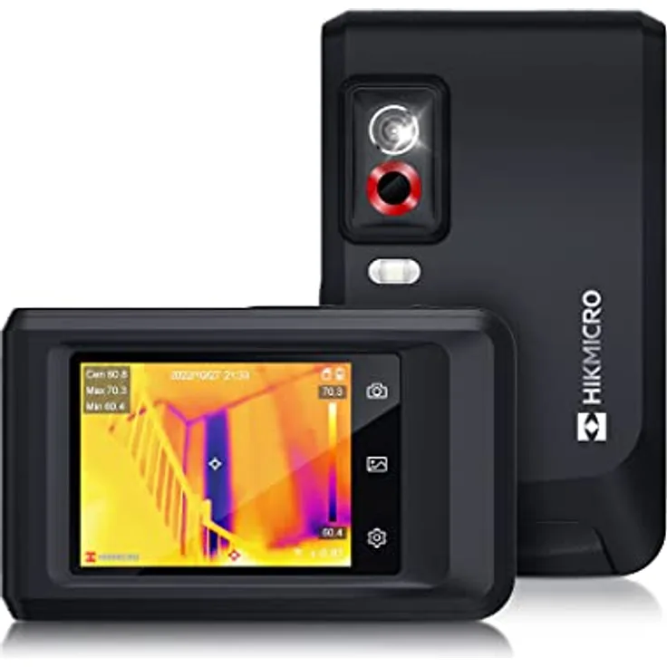 Hikmicro HM-TP42-3AQF/W-Pocket2 Wärmebildkamera, -20 bis 400 °C, 25 Hz, WiFi, 3,5 Zoll Touchscreen, IP54, duale IR- und visuelle Bildmodi