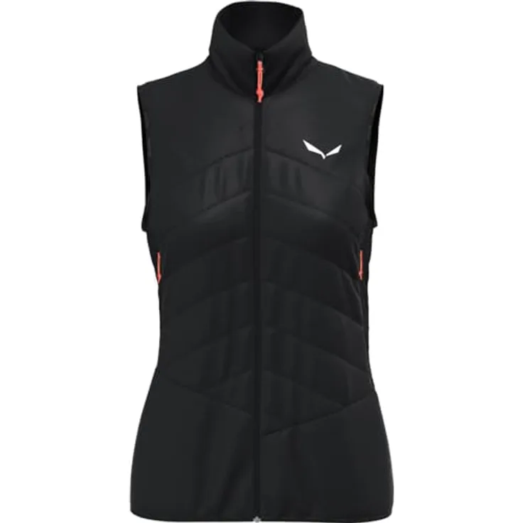 Salewa Ortles Hyb Twr Vest W, Damen - Schwarze Outdoor Weste mit hybrider Körperkartenstruktur, IT 40 / DE 34