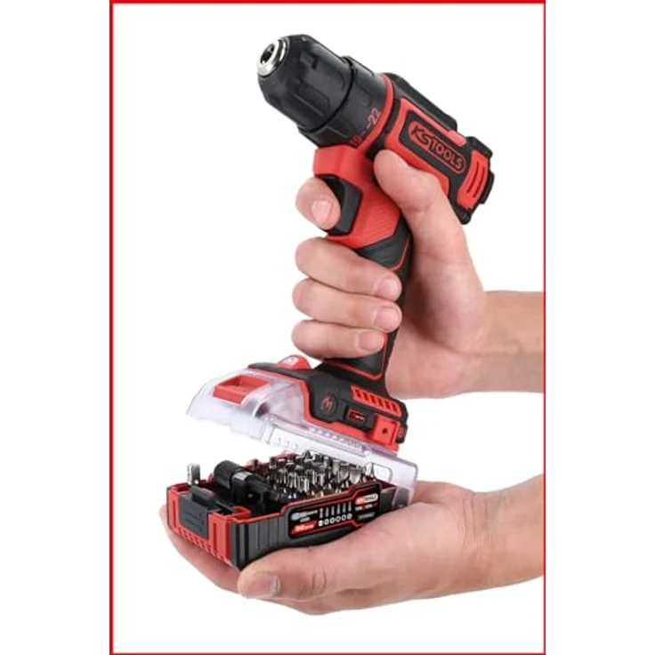 KS Tools eMONSTER TORSIONpower Bit-Satz, 32-tlg. Set mit magnetischem Bithalter und Stecknussadapter, präzise Bits für Handwerk und Industrie, im eMONSTER-Akku-Design – Bild 8
