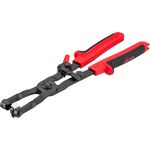 Vigor Zange Schlauchschellen-Zange V4640 13 - für enge Platzverhältnisse, drehbare Backen, Arretierung - Schwarz