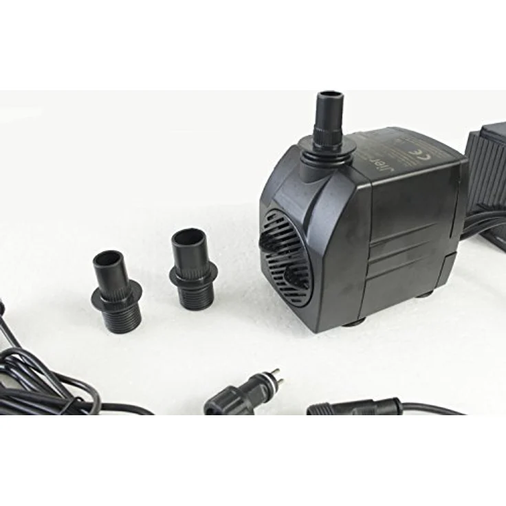 Arnusa Springbrunnenpumpe Komplett Set mit LED Beleuchtung und 3m Schlauch - Teichpumpe & -filter, DIY Wasserspiel Set – Bild 9