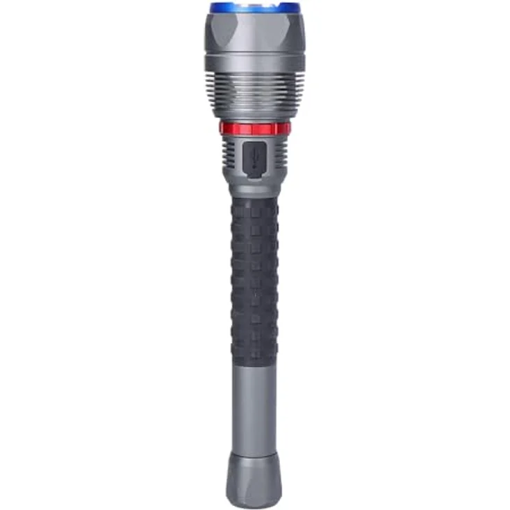 EDM Taschenlampe LED 36170, 180 W, 18.000 Lumen, IP67, wiederaufladbare 15.000 mAh Batterie, Power Bank-Funktion, Aluminiumgehäuse – Bild 2