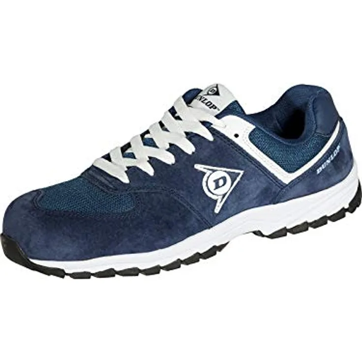 Dunlop_Workwear Flying Arrow S3 Sicherheitsschuh, marine, Größe 47, Veloursleder mit atmungsaktiven Mesh-Einsätzen, EN ISO 20345:2022 S3S FO HRO SR