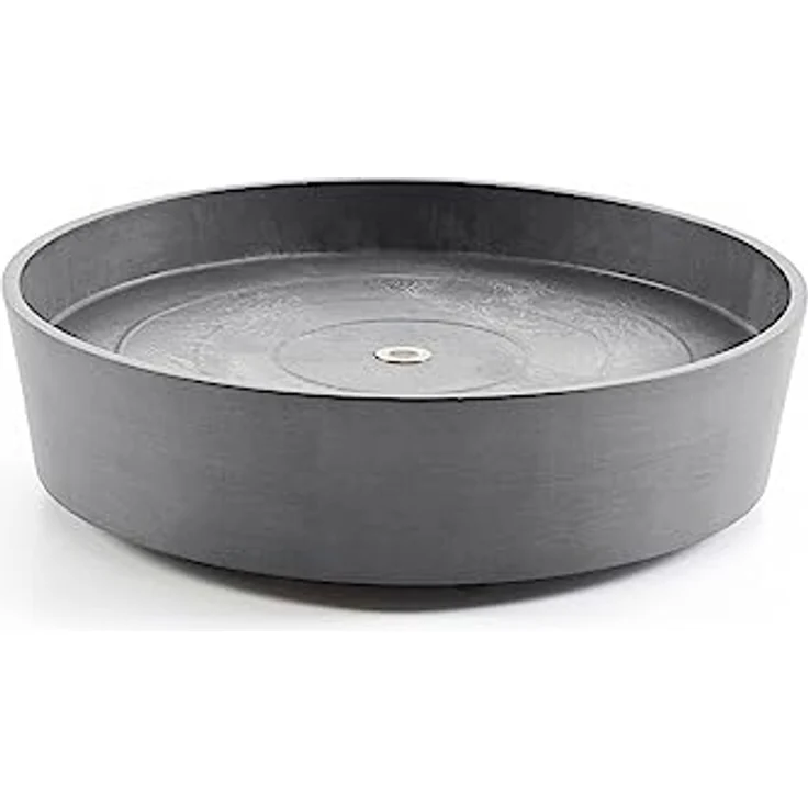 ECOPOTS Amsterdam Unterschale auf Rädern - Grau Ø 34 cm – Bild 1