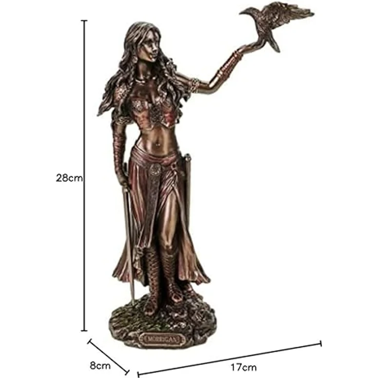 Morrigan keltische Göttin der Geburt der Schlacht und dem Tod Skulptur Figur – Bild 9