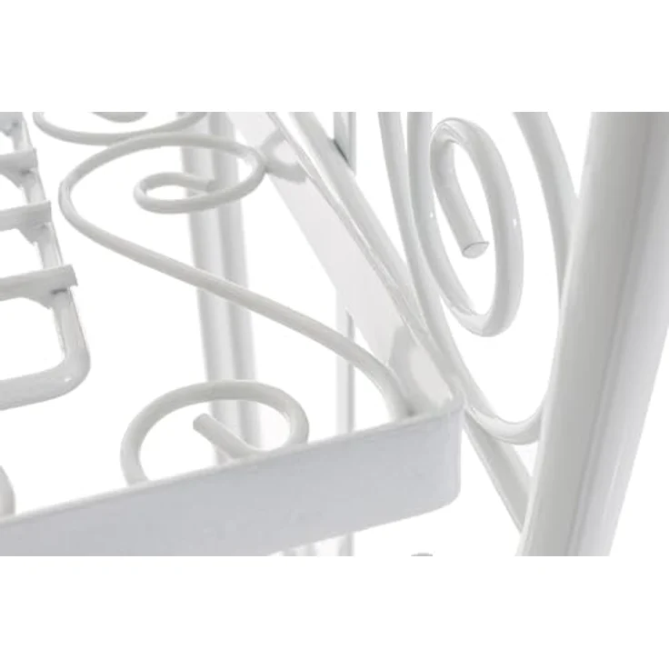 CLP Standregal Ciara, klappbares Spalier im Landhausstil, pulverbeschichtet - Weiß – Bild 5