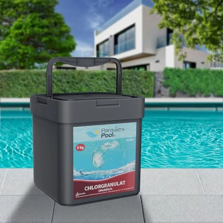 Paradies Pool Chlor Schnell Granulat für Pool 5 kg organisch (W6) – Bild 6