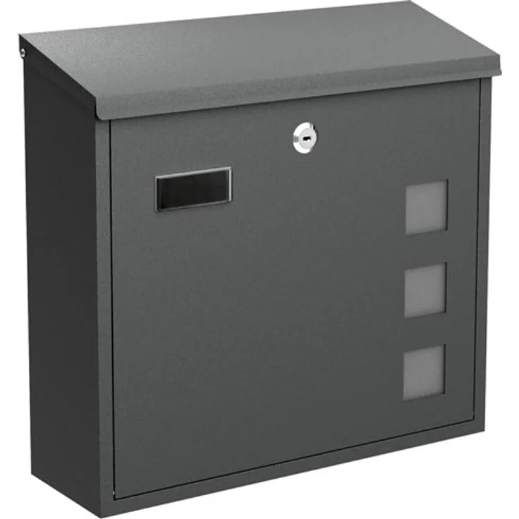 BASI - Briefkasten - BK 350M - Stahl matt anthrazit - 2170-0901