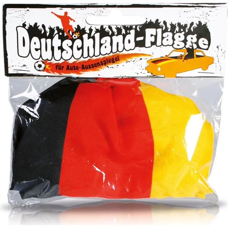 Cepewa WM Auto Aussenspiegel elastische waschbare Deutschland Fahne