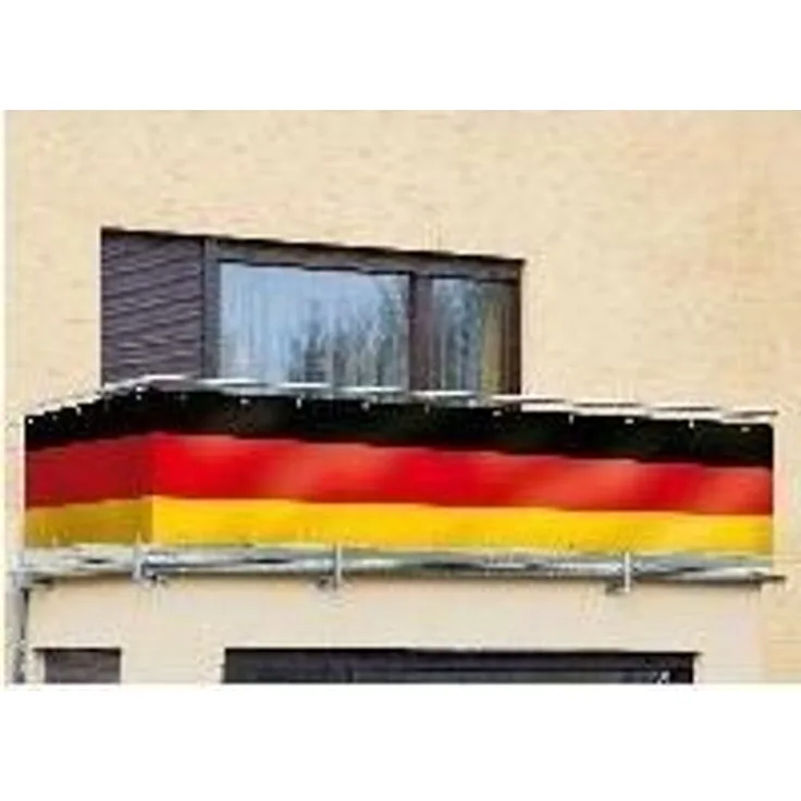 Deutschlandfahne 5 Meter Fussball Weltmeisterschaft WM Balkonsichtschutz Banner