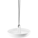 Eva Solo Hängendes Vogelbad, Vogeltränke, Wasserbad, Keramik-Nylonschnur, Weiß, Ø 25 cm, 571007