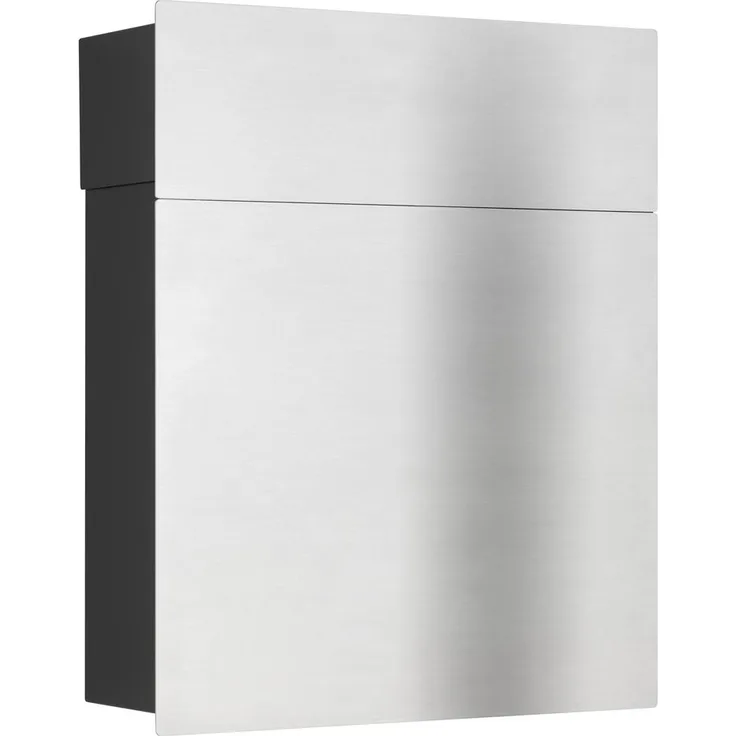 LCD Briefkasten Edelstahl-schwarz 3010
