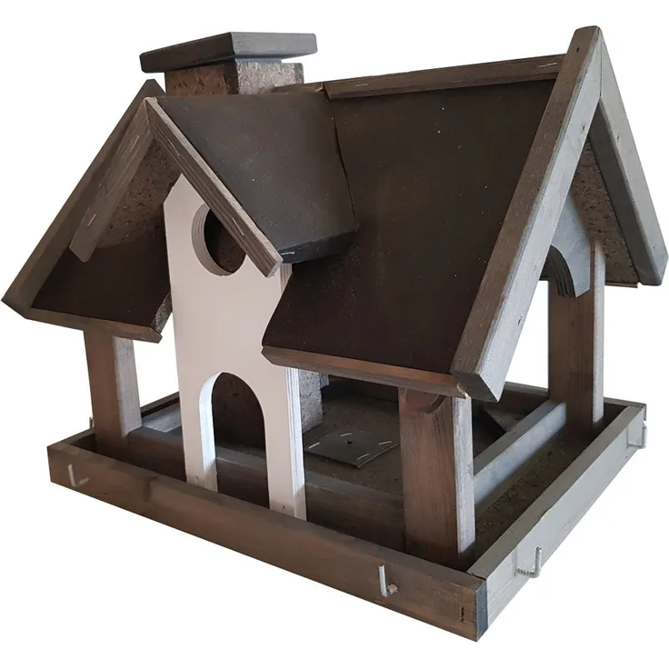 Massives Vogelhaus mit 3-Bein Ständer und