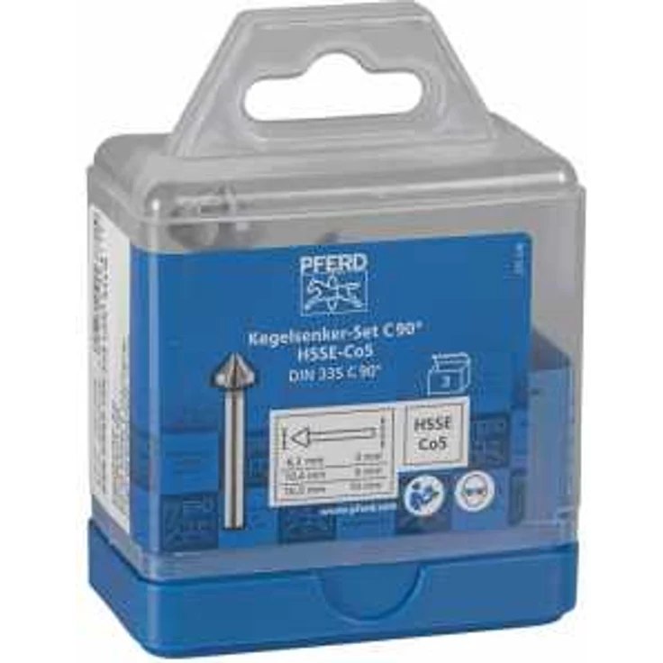 PFERD HSS-Kegelsenker-Set SET KES HSSE DIN 335 C90° 3 - Preisvergleich – Bild 1