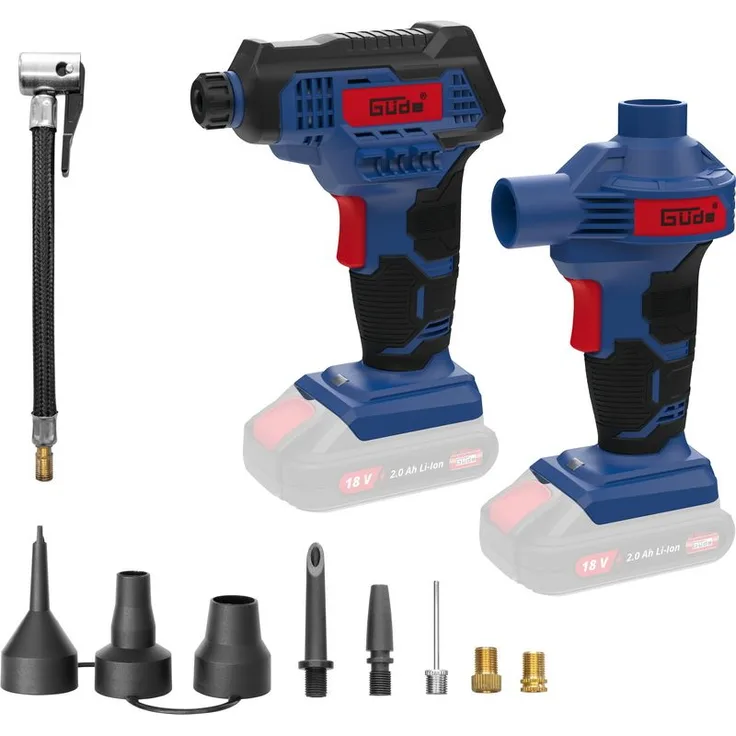 Güde Akku Kompressor Luftpumpenset KLS 18-0 18V Luftkompressor Druckluft