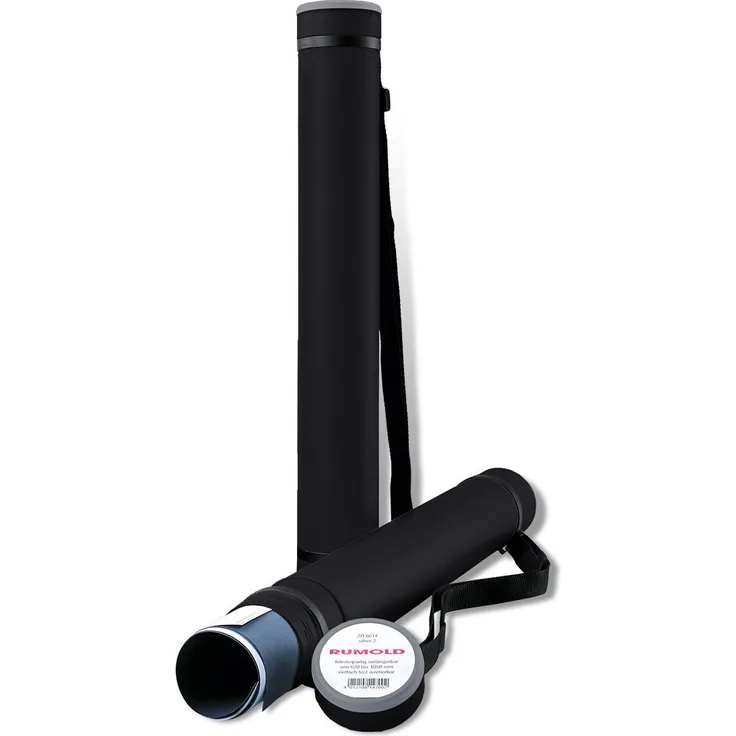 Rumold Zeichenrollen-Köcher-ZR6611 600-1000 mm - Ø80 mm schwarz Polyethylen