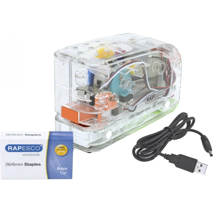 Rapesco Elektrisches Heftgerät 626EL, schwarz
