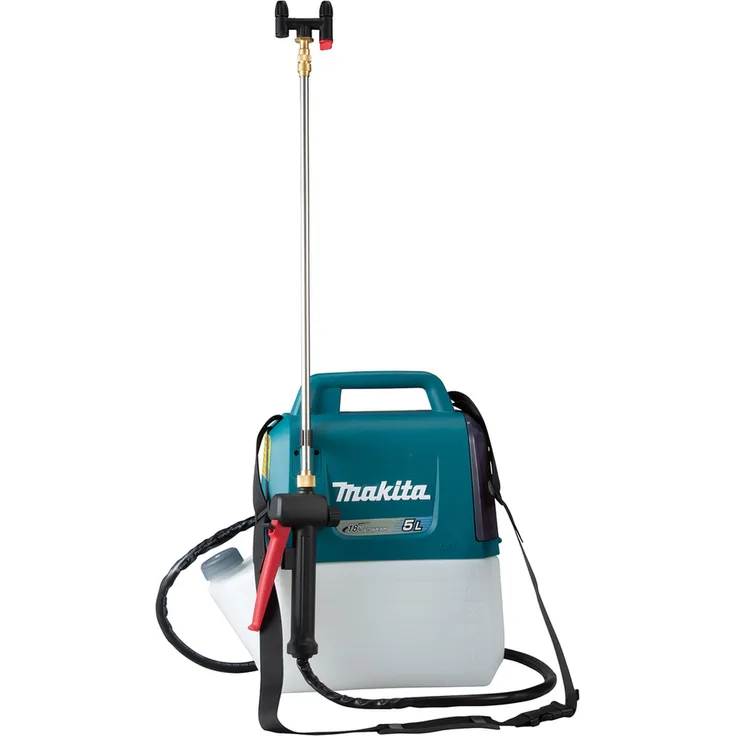 Makita DUS054Z Akku Rucksacksprüher Solo 18V Li-Ion Lxt 1,7 m Schlauchlänge 5 l Behältervolumen ohne Akku ohne Ladegerät