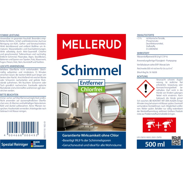 Mellerud Schimmel Entferner Chlorfrei 0,5 l – Bild 5