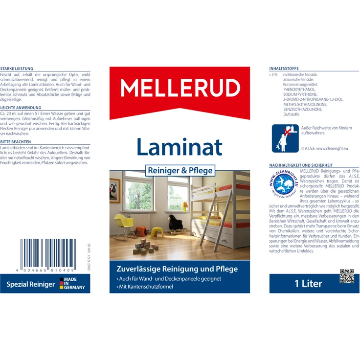 Mellerud Laminat Reiniger & Pflege 1,0 l – Bild 4