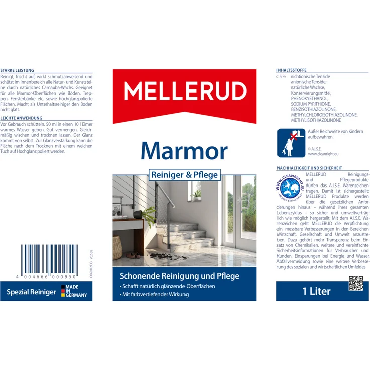 Mellerud Marmor Reiniger & Pflege 1,0 l – Bild 4