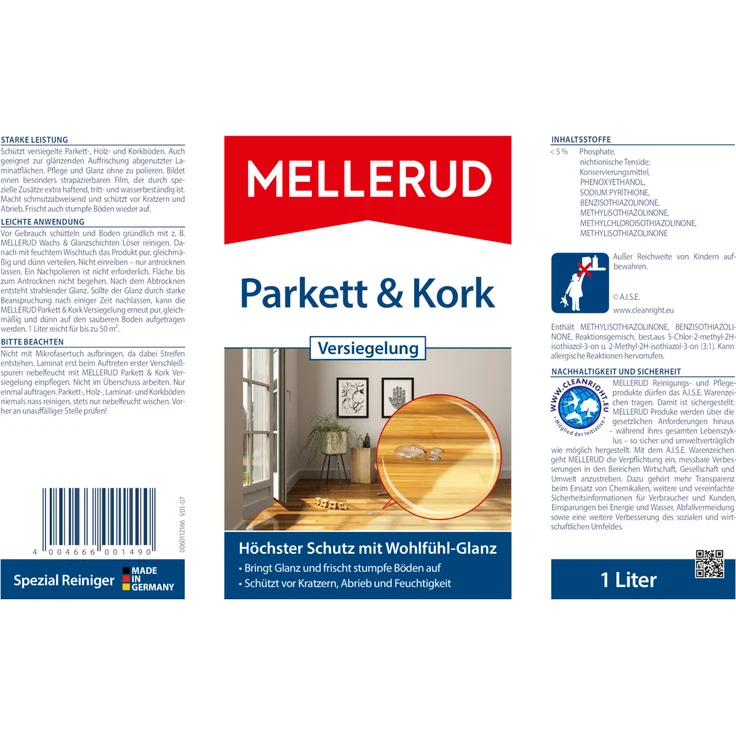 Mellerud Parkett & Kork Versiegelung 1,0 l – Bild 4