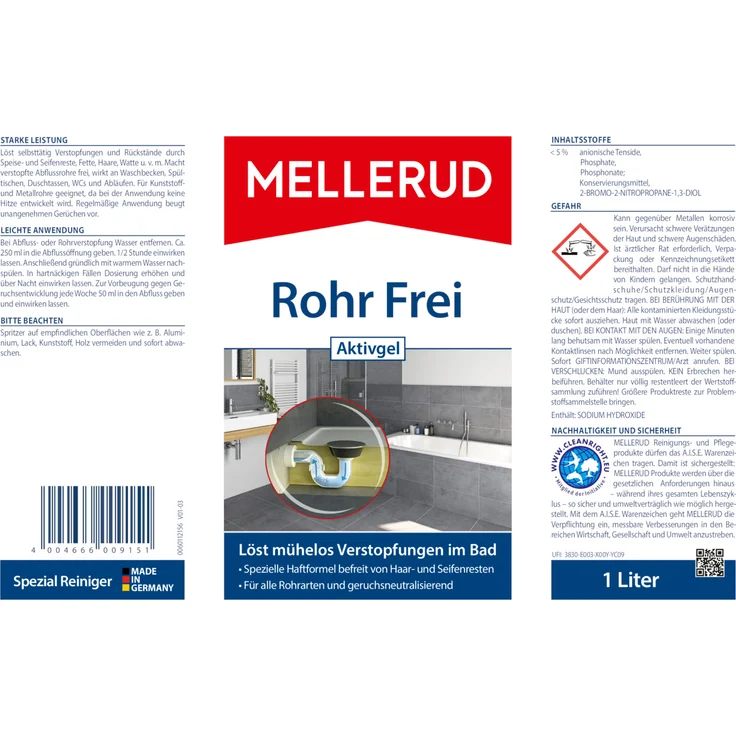 Mellerud Rohr Frei Aktivgel 1,0 l – Bild 4
