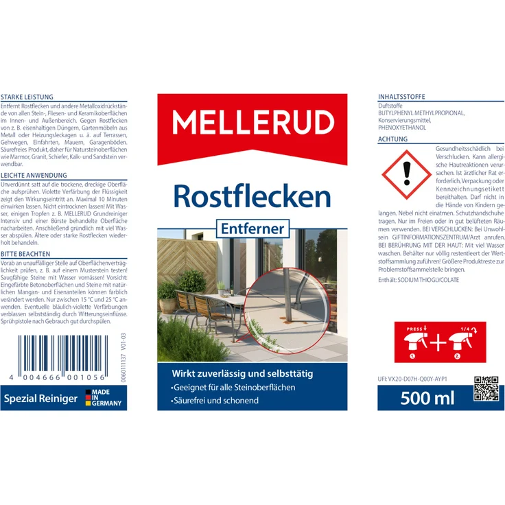 Mellerud Rostflecken Entferner 0,5 l – Bild 5