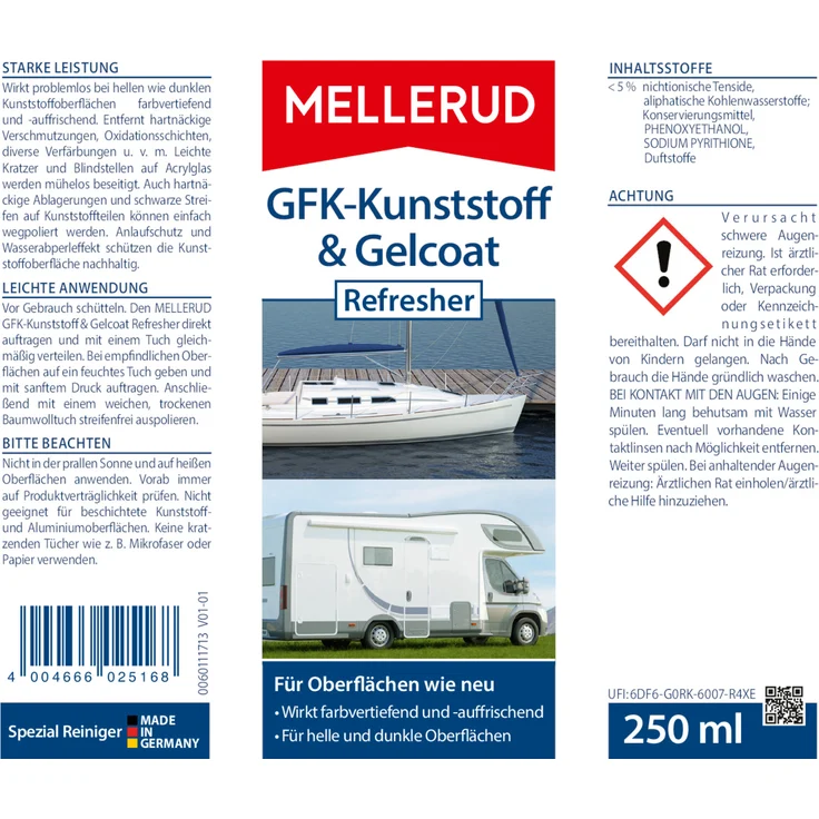 Mellerud GFK-Kunststoff & Gelcoat Refresher 0,25 l – Bild 5