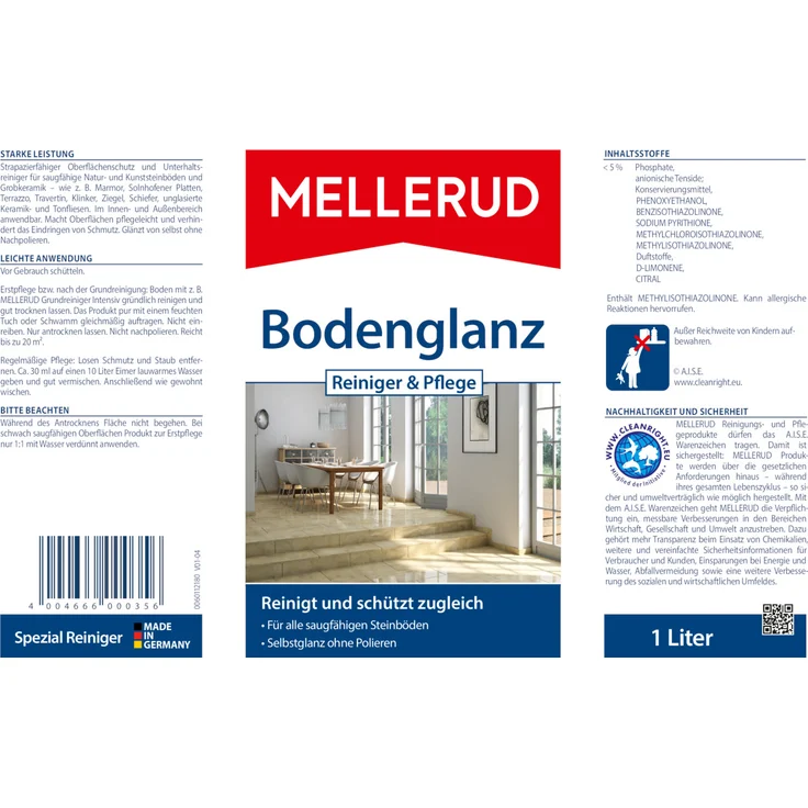 Mellerud Bodenglanz Reiniger & Pflege 1,0 l – Bild 4