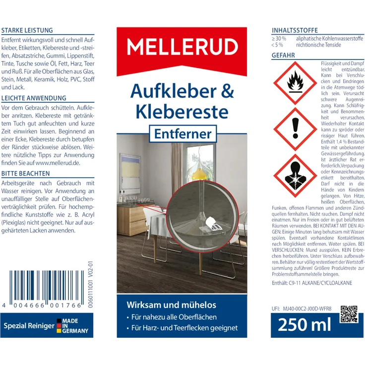 Mellerud Aufkleber & Klebereste Entferner 0,25 l – Bild 4