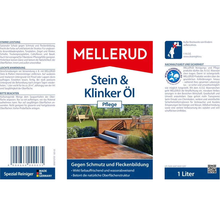 Mellerud Stein & Klinker Öl Pflege 1,0 l – Bild 4