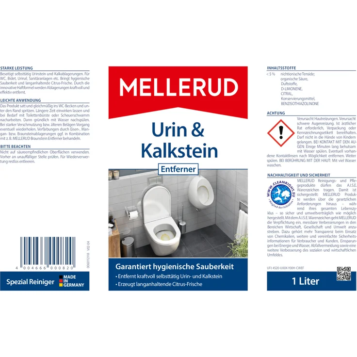 Mellerud Urin & Kalkstein Entferner 1,0 l – Bild 4