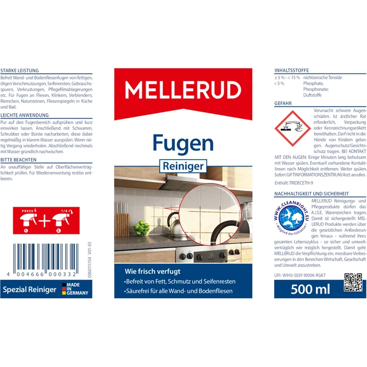 Mellerud Fugen Reiniger 0,5 l – Bild 5