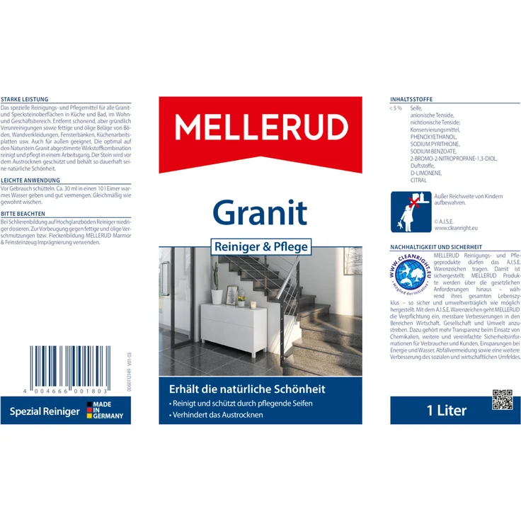 Mellerud Granit Reiniger & Pflege 1,0 l – Bild 4