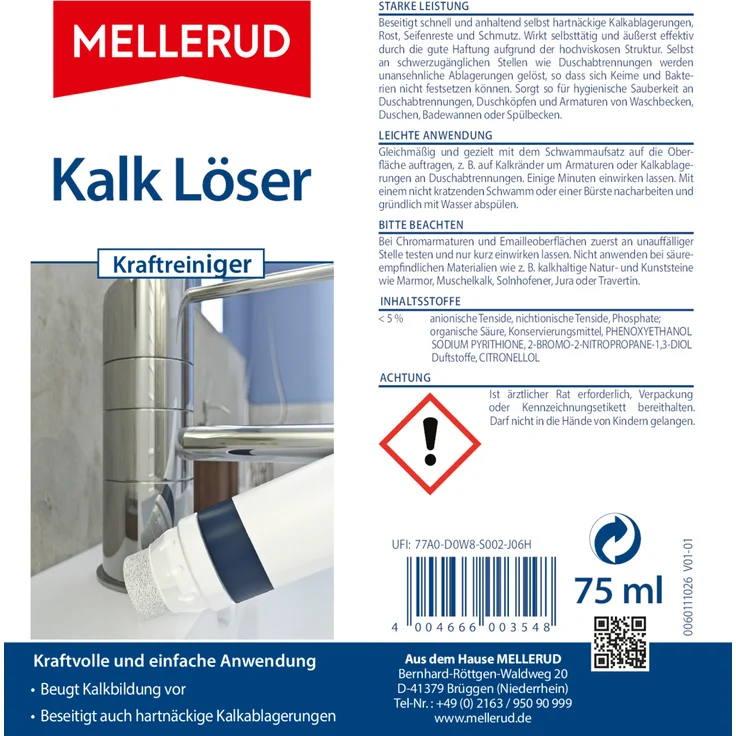 Mellerud Kalk Löser Kraftreiniger 75 ml – Bild 4