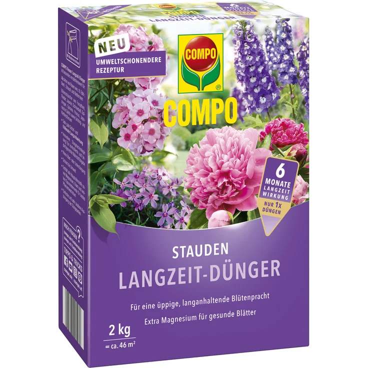 Compo Stauden Langzeit-Dünger neu, 2 kg – Bild 1