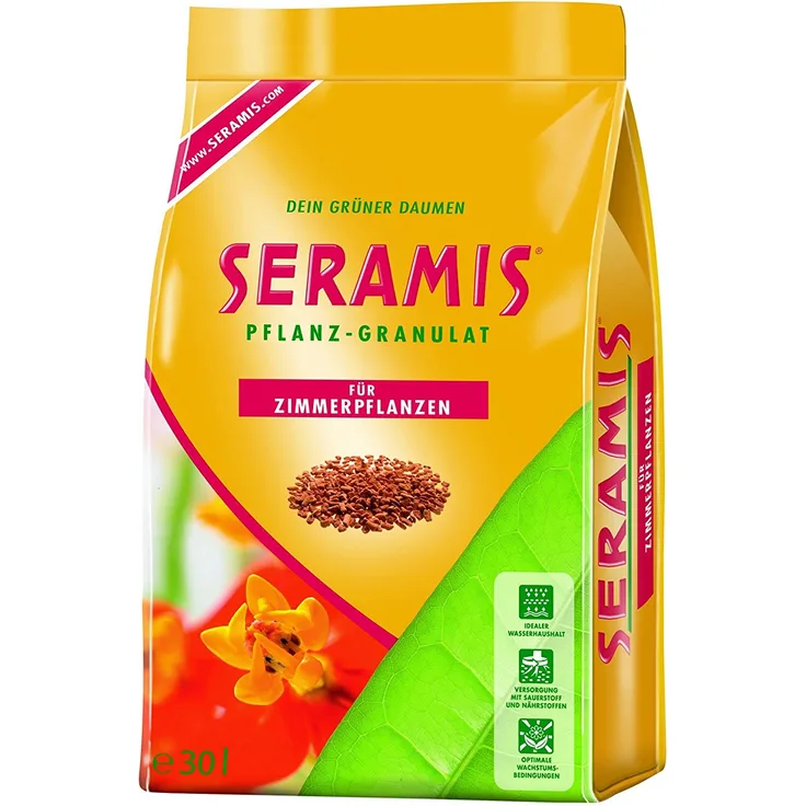 SERAMIS Pflanz-Granulat für Zimmerpflanzen, 30 Liter