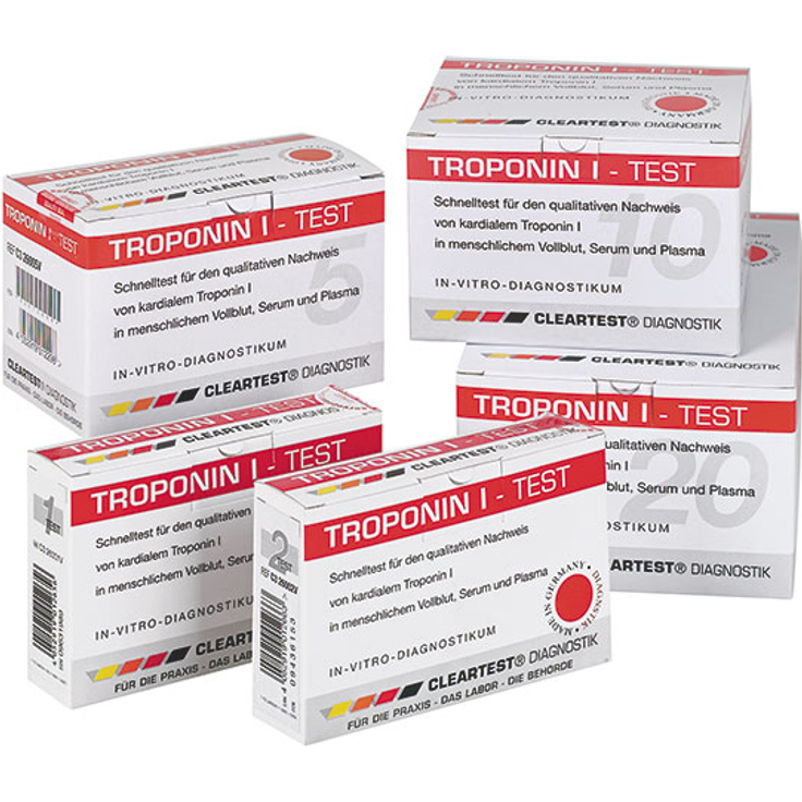 CLEARTEST Troponin I 10 Teste 10 Teste1 Pack
