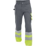 DASSY Omaha - Warnschutz Bundhose zementgrau/neongelb 46 STANDARD +/- 300 g/m²