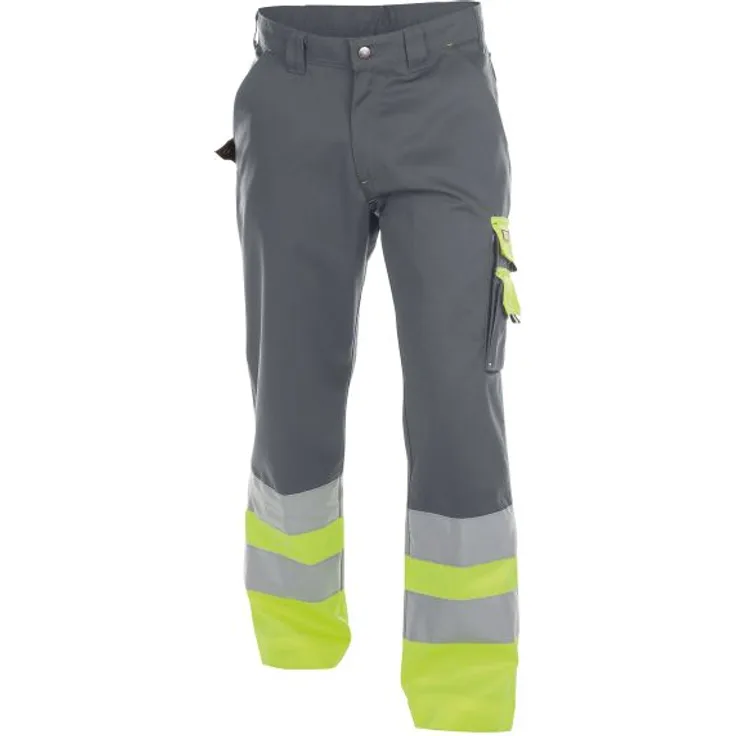 DASSY Omaha - Warnschutz Bundhose zementgrau/neongelb 46 STANDARD +/- 300 g/m²