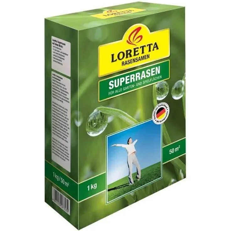 Loretta Superrasen 1 kg Rasensamen 1kg für ca 50m²