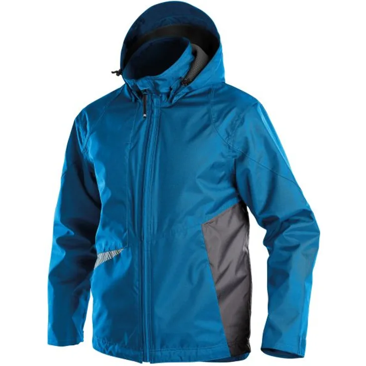 DASSY Hyper - Wasser- und winddichte Arbeitsjacke azurblau/anthrazitgrau L STANDARD