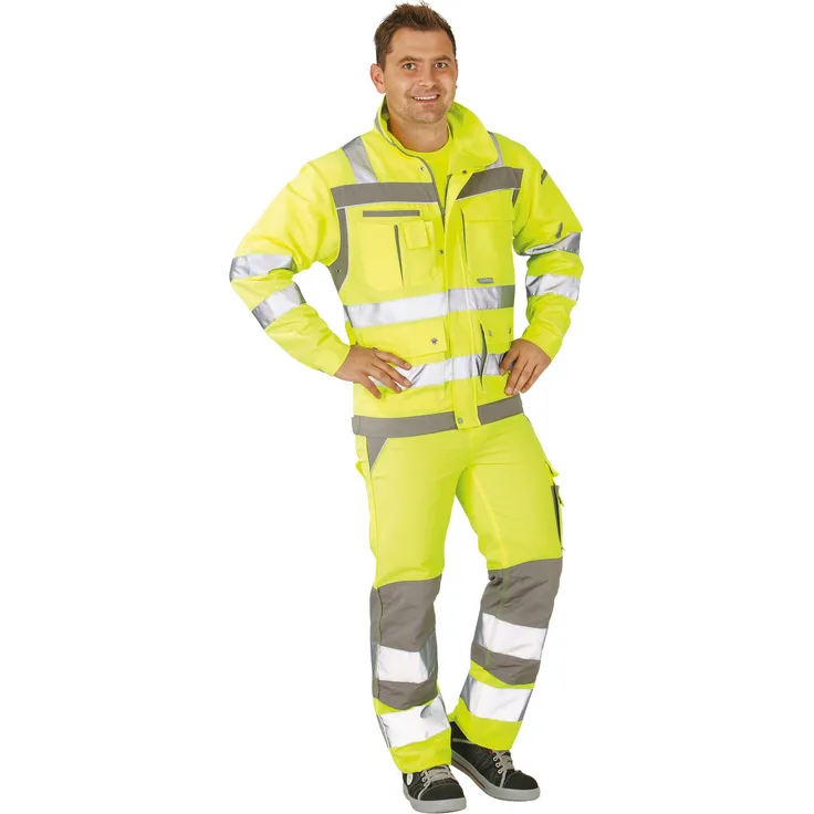Planam Plaline Warnschutz Blouson gelb/zink Größe 50
